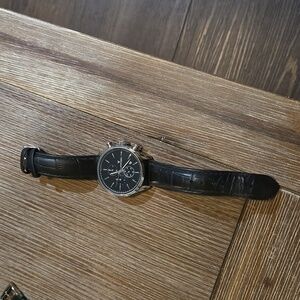 Vincero Black Men's Leather Watch